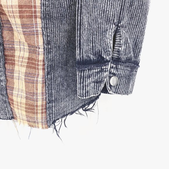 POL Corduroy and Plaid Shirt Jacket - Picture 5 of 9